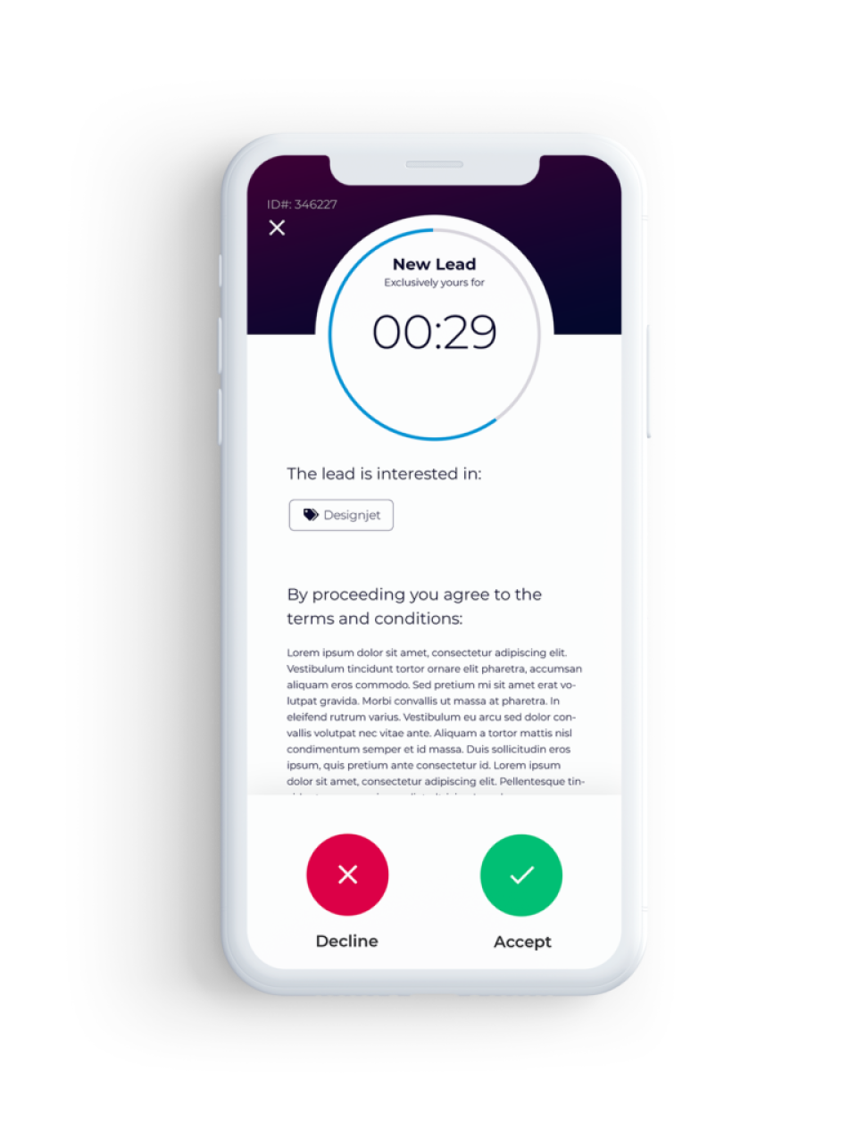 screenshot of Lead Assign